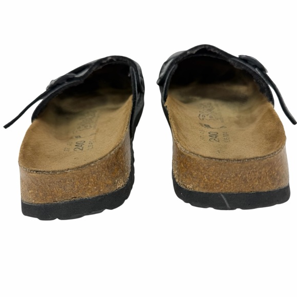 Birkenstock Birki's Maria Mary Jane Clogs Pebbled Leather Black Size 37 /6-6.5 - Picture 4 of 7